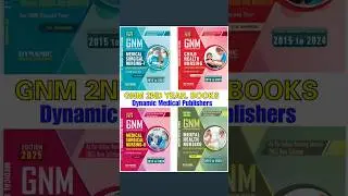 Get the latest edition 2025 of the Best Selling Books! GNM NURSING 2nd Year SolvdPaper 2015 to 2024.