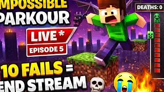10 FAILS = END STREAM 😭🔥 | IMPOSSIBLE PARKOUR LIVE (EP 5)