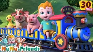 Find the Missing Animals | Farm Choo Choo Train + More Nursery Rhymes - NuNu Tv Animal Time