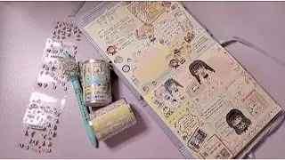 Journal Sticker 🌸 Cute Anime Girl Sticker 🎀 ASMR Immersive Sticker Decoration