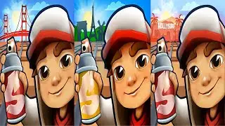 Subway Surfers : Paris 2024 🆚 Hollywood 2024 🆚 San Francisco 2024
