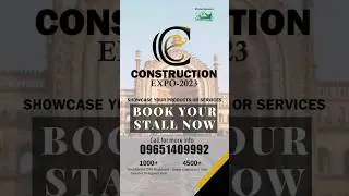 Book your stall now #shortfeeds #trending #construction #expo #tiktok #lucknow #lucknowcity #shorts
