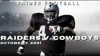 Raiders v. Cowboys || 10.7.2001 [FULL GAME]