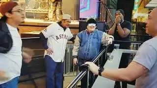 Fight on Fremont street experience at the Whiskey licker up saloon.