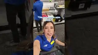 Best Buy Employee works Hard