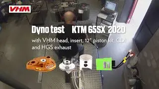 Dyno test KTM 65SX 2020 with VHM parts