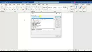 How to insert all shortcut keys in ms word