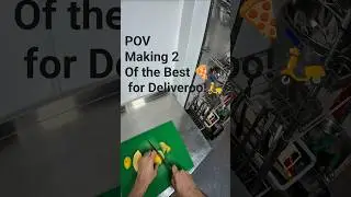 POV Making 2 Of the Best 🍕 for Deliveroo!🛵 #pov #shorts #pizza #viral #cheflife #pizzayolo #chef