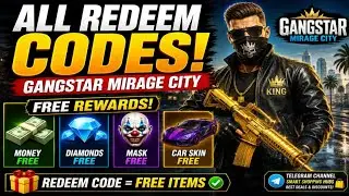 ALL REDEEM CODES & FREE REWARDS! 💎💰 | Gangstar Mirage City
