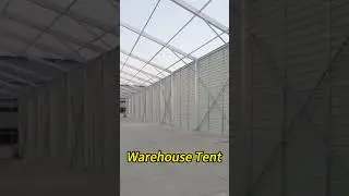 #warehousetent #wedding #party #atrium #eventtent #curvedtent #fyp #aluminumtent #factory #gym