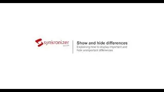 Synkronizer Excel Compare Tool helps to Show and Hide Differences