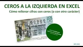Ceros a la izquierda en Excel