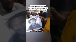 This African Fan&rsquo;s Drawing Meant Everything to IShowSpeed ❤️😮 #shorts