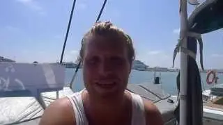 Ryan Platts DJ, on board Ibiza Five Star Catamaran