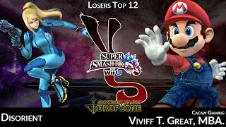#NWMDZ #SSBWiiU LT12 - Disorient (ZSS) vs Cacaw Viviff T. Great MBA (MAR)