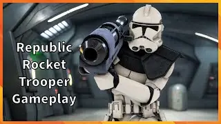 Republic Rocket Trooper Gameplay Star Wars Battlefront 2
