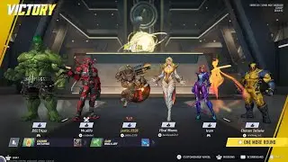 Marvel Rivals Champion Rocket, Phoenix Diamond, Will of Galacta, MCU Wolverine,and Punk Rage Team Up