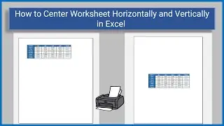 How to Center Worksheet Horizontally and Vertically in Excel (Print Centered on Page Excel)