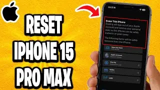 Как сбросить настройки iPhone 15 Pro Max