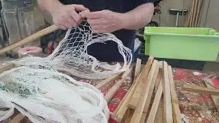 Lobster Trap Funnel Sticks weaved on
