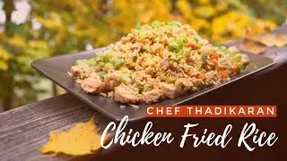 Chinese Chicken Fried Rice Recipe Malayalam| Quick Chicken Fried Rice