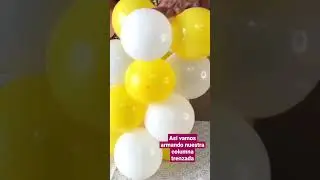 Consejo para tu columna de globos. #decorar #manualidades #fiesta