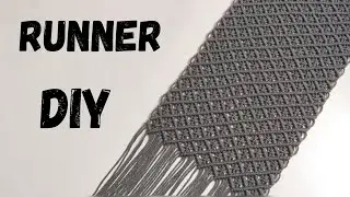 DIY Macrame Table Runner Tutorial | Easy Technique for Long Cords #Macrame #DIYMacrame #BohoDecor