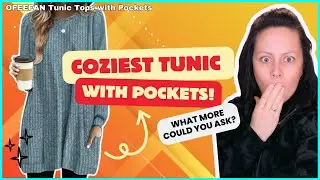 Stylish & Cozy Ofeefan LS Tunic Review | Perfect Fit with Pockets!