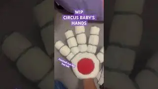 CIRCUS BABY WIP: HANDS (pt6) #fnaf #cosplay #circusbaby #fivenightsatfreddys #art