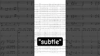 (not so) subtle foreshadowing #shorts #sheetmusic #percussionensemble