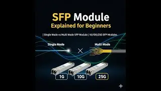 SFP Module Explained for Beginners | Single Mode vs Multi Mode SFP Module | 1G/10G/25G SFP Modules
