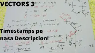Physics Tagalog &ndash; (3/3) Vectors &ndash; Resultant, Component Method &ndash; STEM 12
