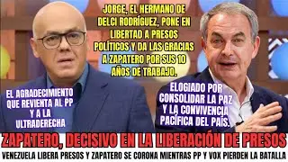 &iexcl;Zapatero les calla la boca! Presos liberados en Venezuela y el PP en shock