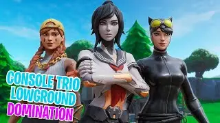 How My Trio Dominate Console Only Scrims Playing Lowground | Console Only Scrim Win