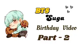 BTS Suga Birthday Video Part 2 💜 YouCanDraw
