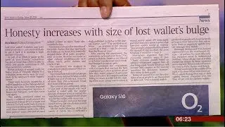 Honesty study with 17,000 wallets dropped (Global) - BBC News - 21st June 2019