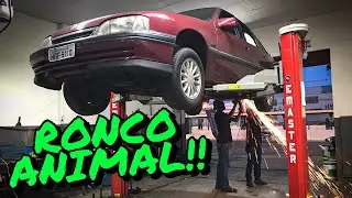 COLOQUEI ESCAPAMENTO S&Oacute; O CANO NO MEU OMEGA 4.1, O RONCO MAIS TOP QUE J&Aacute; OUVI!! 🚘🔥💨