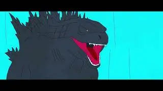Godzilla vs Ion Dragon Animation (Godzilla's Dramatic Entrance)