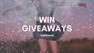 Win Giveaways Subliminal. Be a lucky winner