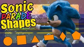 Sonic the Hedgehog Movie Teaching Basic Shapes in English Educational Video for Kids