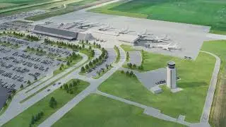 Hector International Airport Animation - Terminal Planning Study,  Fargo ND