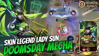 Review Skin Legend Lady Sun Doomsday Mecha‼️ Efeknya Hijau Elegan - Honor Of Kings Indonesia 