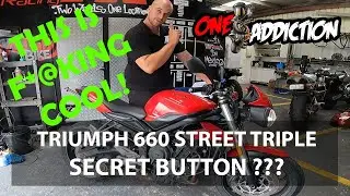 Triumph 660 Learner Motorcycle Secret Button?