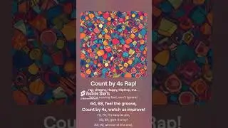 Count by 4s Song for Kids   Fun Math Song   Learn to Count to 100   Count by 4s Rap!