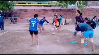 Girls plays kabaddi in chaugan stadium in jaipur