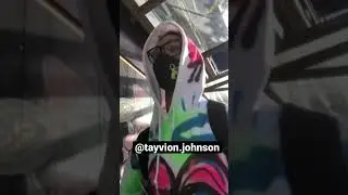 Tayvion Johnson Art Downtown Lunch #food #walking