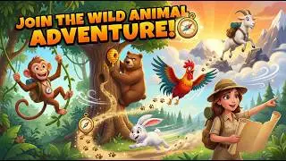 Cute Animal Friends Song   Monkey, Bear, Goat, Rooster & Bunny  Nursery Rhymes for Kids