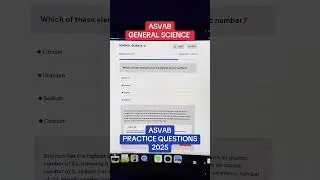 ASVAB GENERAL SCIENCE PRACTICE QUESTIONS 2025 #asvab #asvabhelp