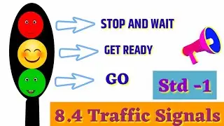8.4 Traffic Signals My English Book One| standard one poem |Iyatta Pahili English Kavita |Page no 68
