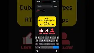 How to Pay Parking fees in Dubai by using RTA mobile app #roadtrip #dubai #travel